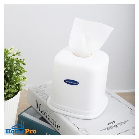 กล่องใส่ทิชชูม้วนเหลี่ยม SUPER LOCK สีขาว_3