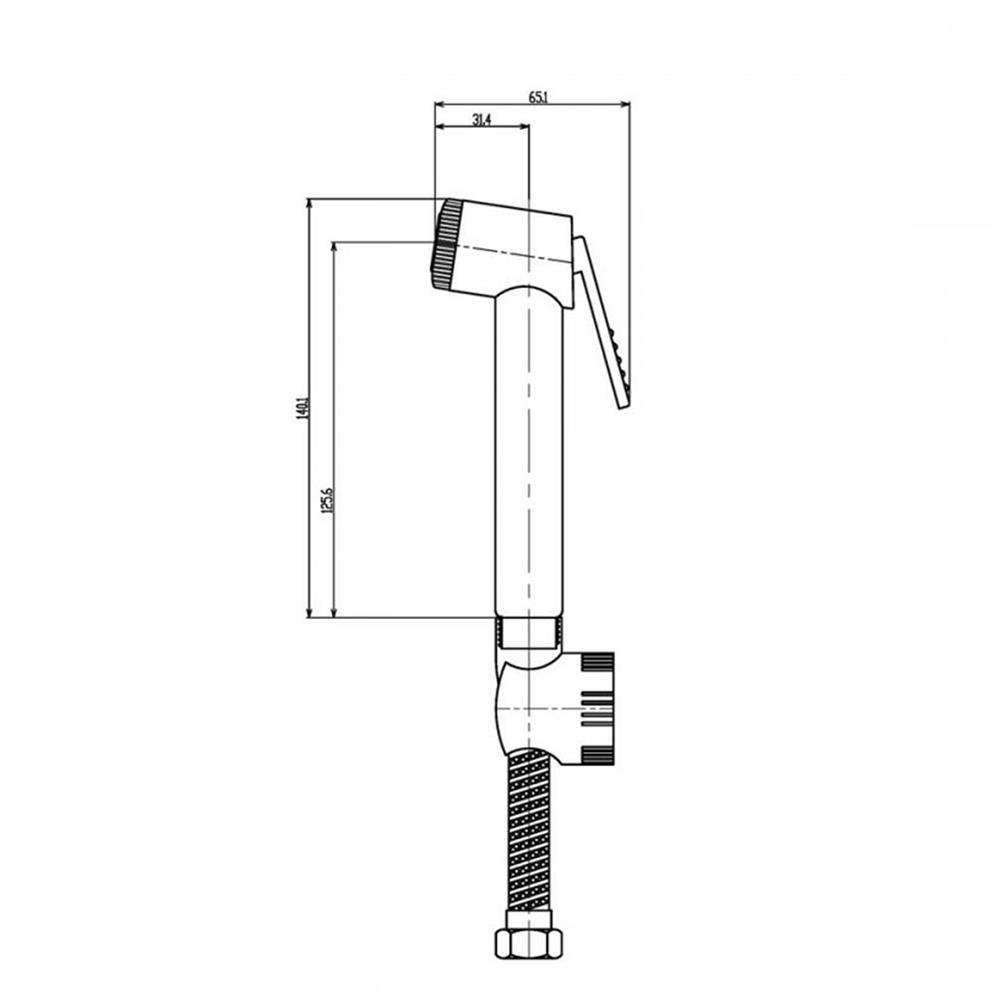 สายฉีดชำระครบชุด RASLAND RA 906999C สีโครม