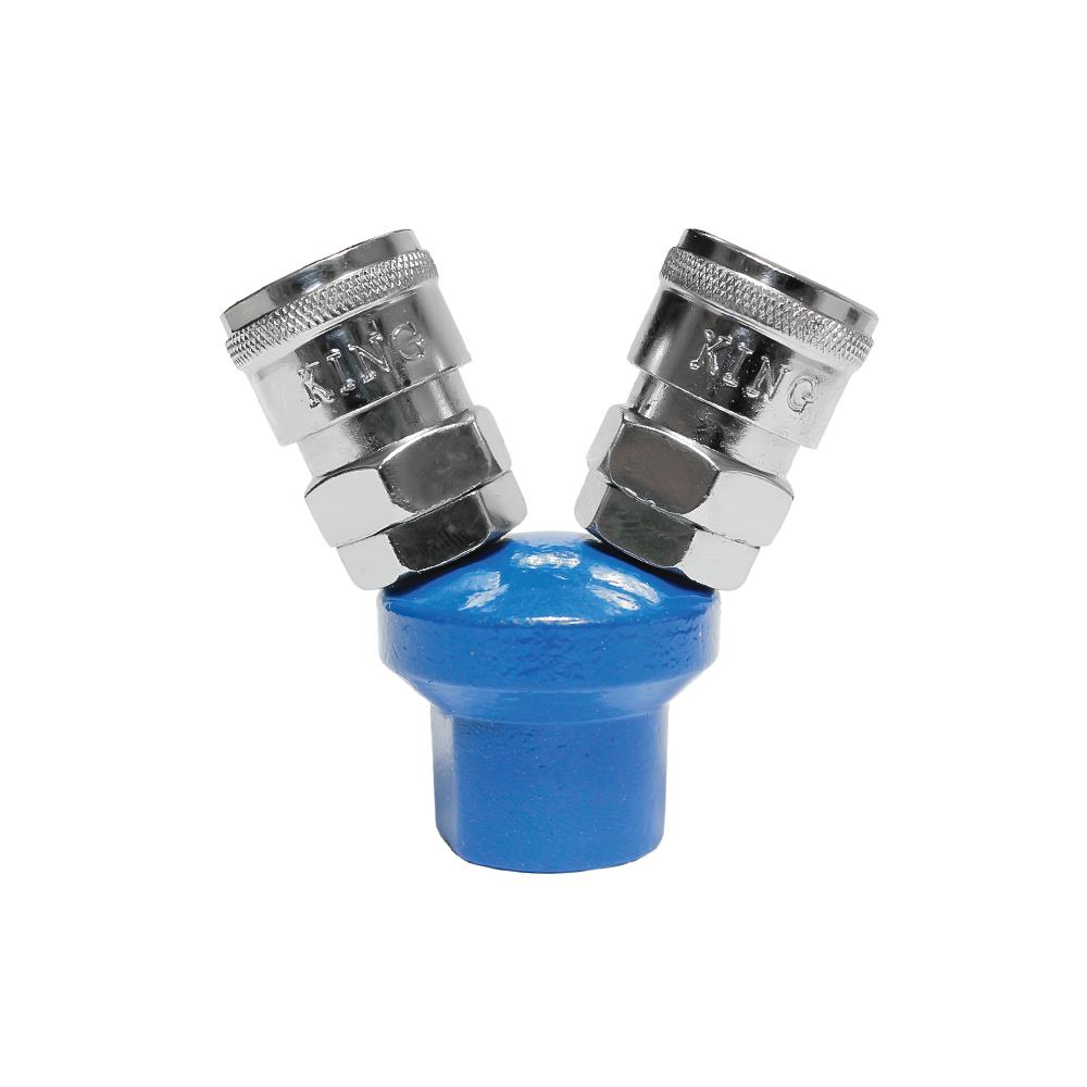 ข้อต่อลม 2 ทางกลม KING