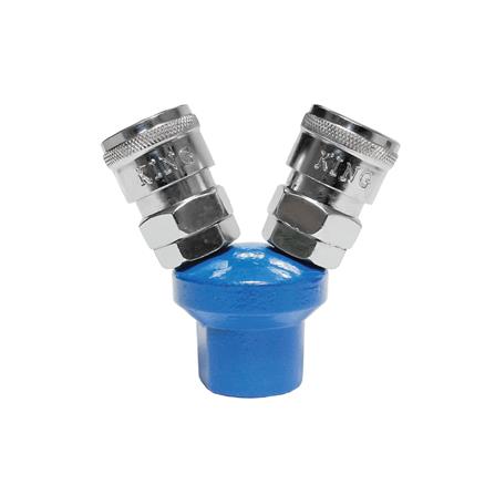 ข้อต่อลม 2 ทางกลม KING