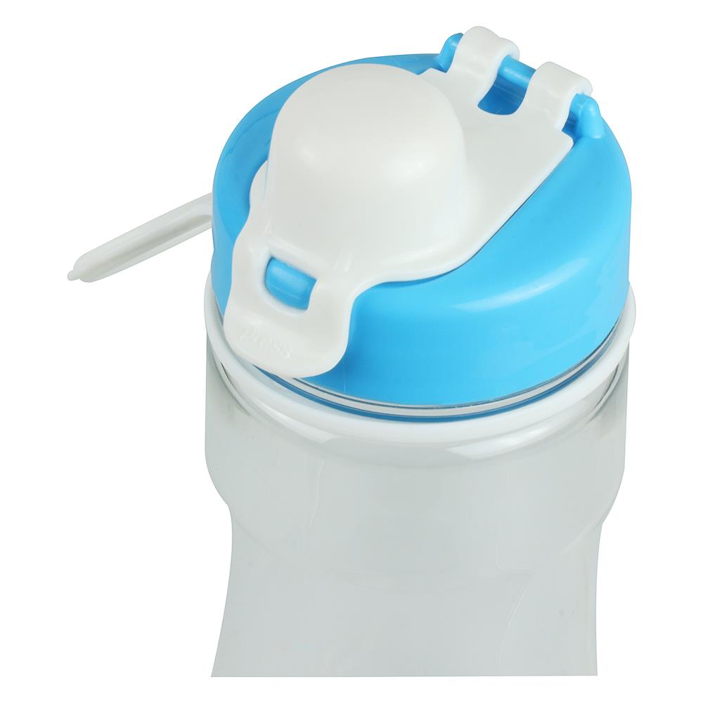 ขวดน้ำพลาสติกทรงBODY JCJ 0.69 ลิตร ฝาจุกสีฟ้า