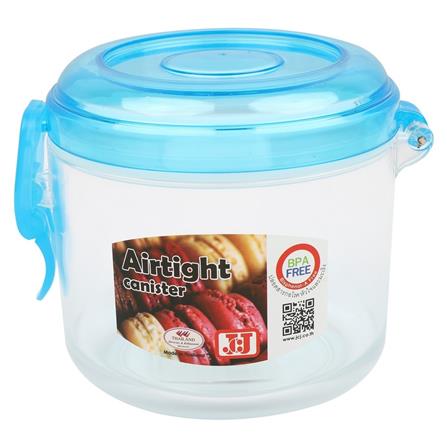 ขวดโหลอะคริลิกกลม JCJ 0.6 ลิตร ฝาสปริงสีฟ้า_0