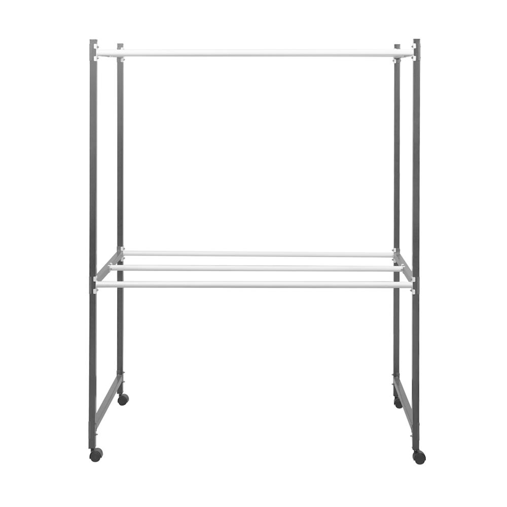 ราวตากผ้าเหล็กเคลือบ 6 เส้น MP 131x65.2x155.7 ซม. สีเทา