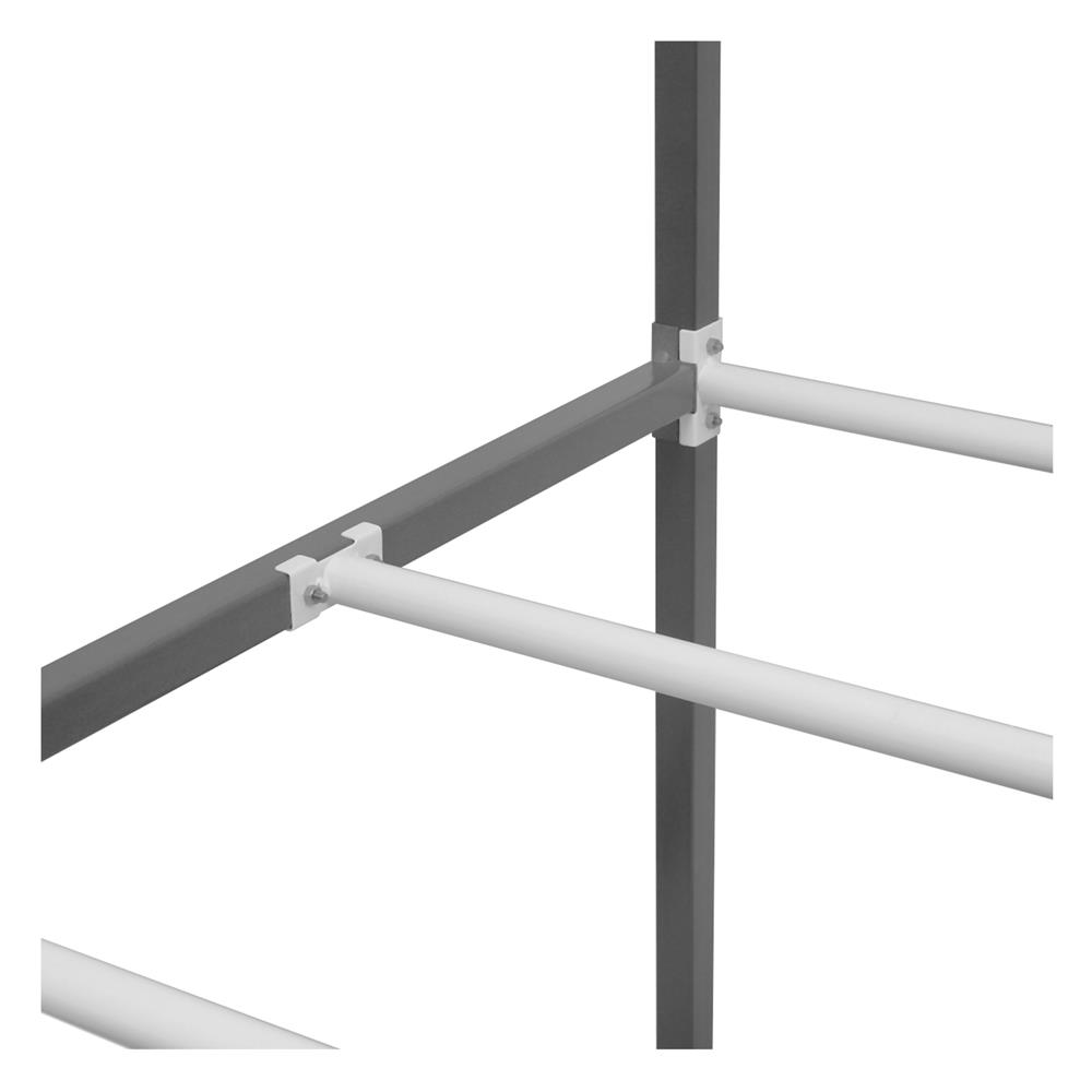 ราวตากผ้าเหล็กเคลือบ 6 เส้น MP 131x65.2x155.7 ซม. สีเทา