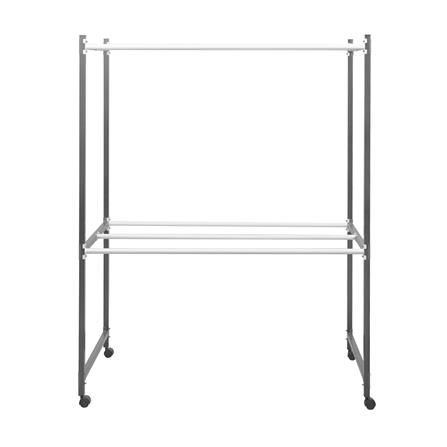 ราวตากผ้าเหล็กเคลือบ 6 เส้น MP 131x65.2x155.7 ซม. สีเทา_1