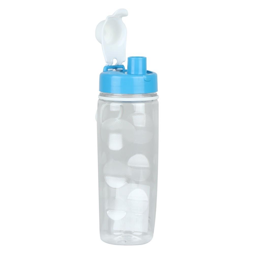 ขวดน้ำPET JCJ ทรงกลม 0.5 ลิตร ฝากดสีฟ้า