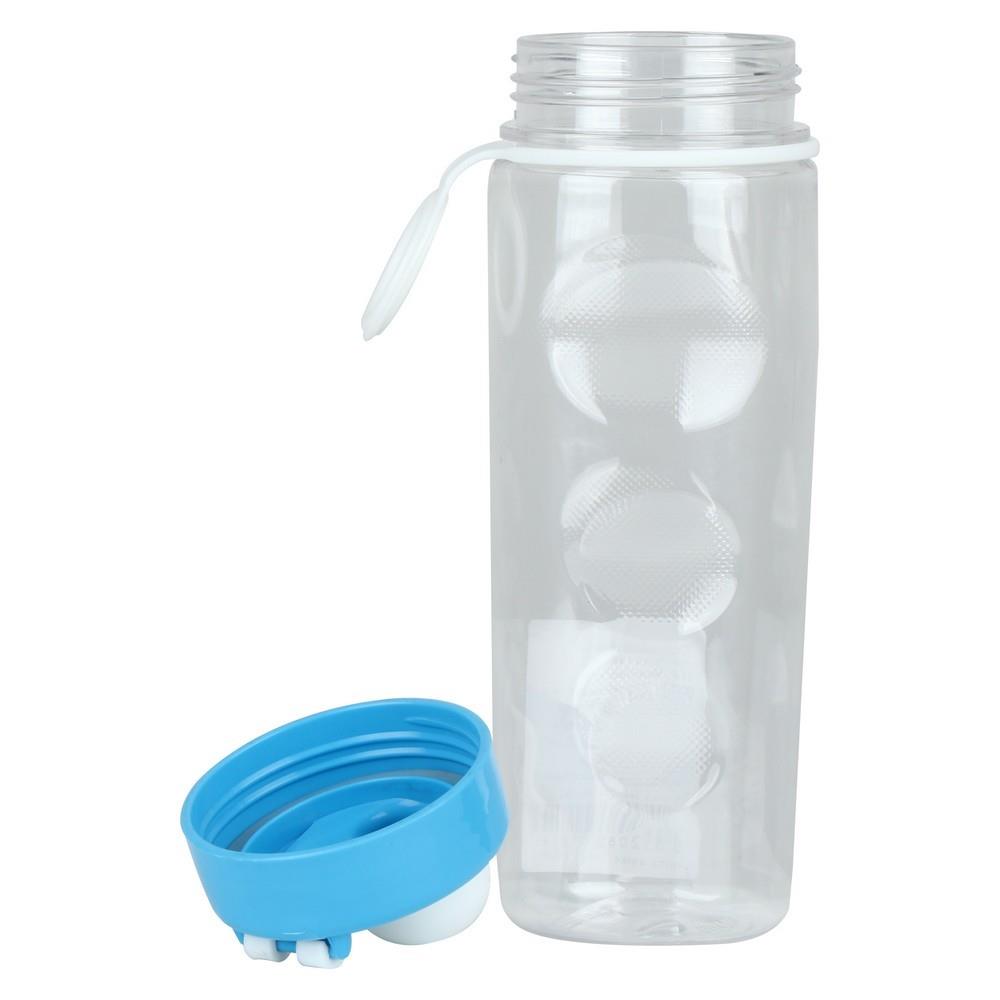 ขวดน้ำPET JCJ ทรงกลม 0.5 ลิตร ฝากดสีฟ้า