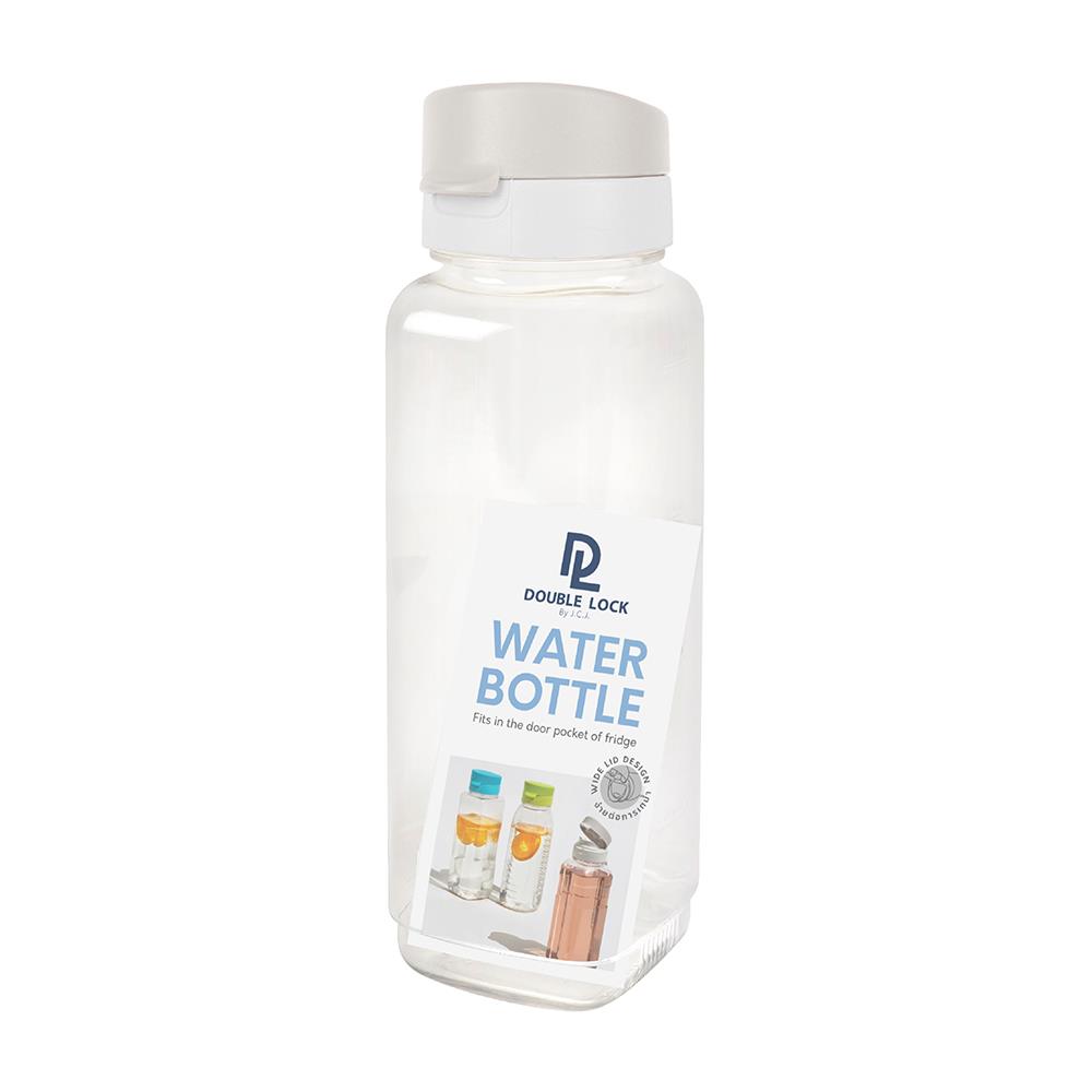 ขวดน้ำทรงเหลี่ยม JCJ PET 1.2 ลิตร ฝาเกลียวขาว