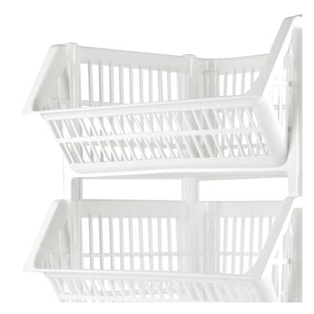 ตะกร้าผ้าเหลี่ยม 4 ชั้น PLIM L สีขาว_2