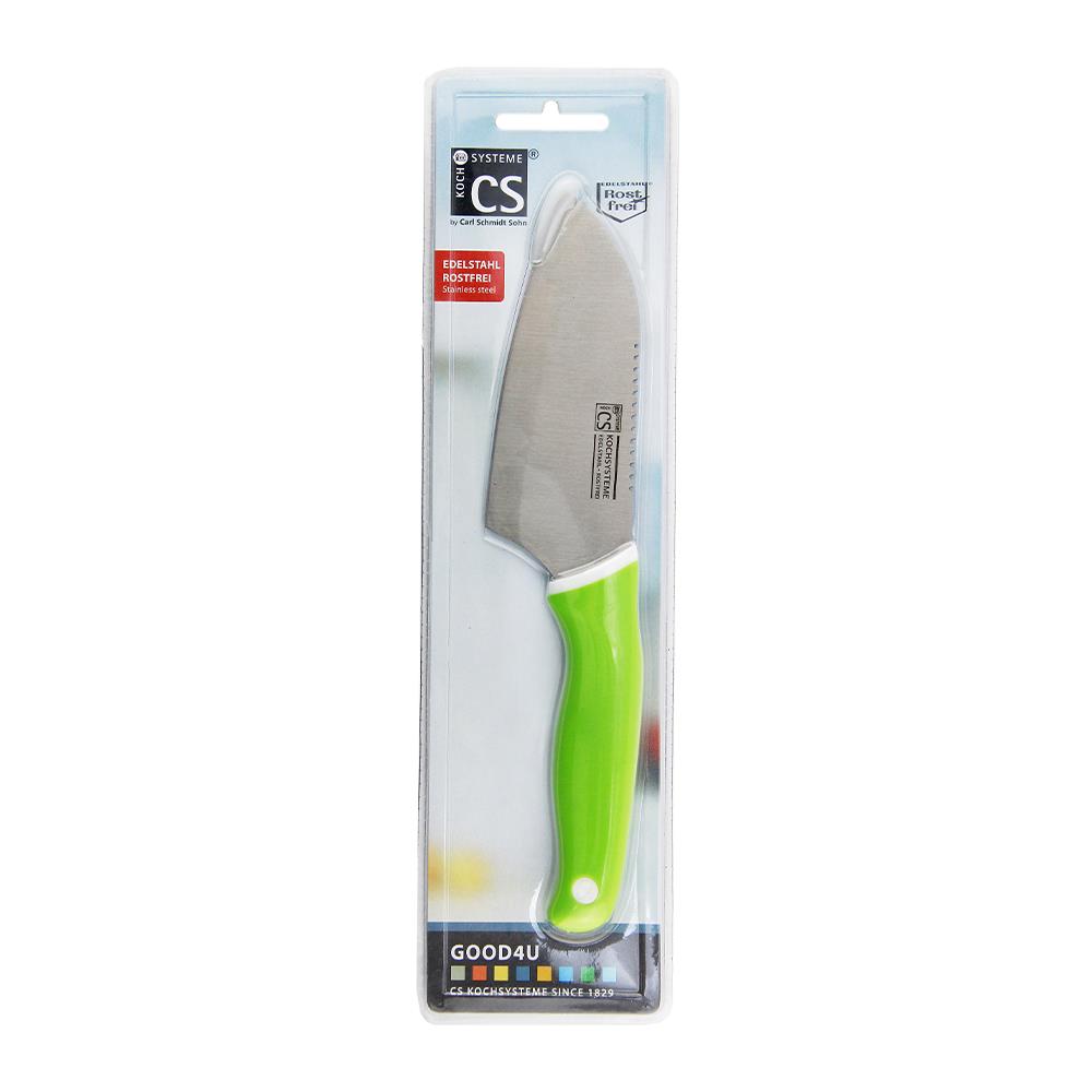 มีด SANTOKU 5 นิ้ว CS ด้ามสีเขียว