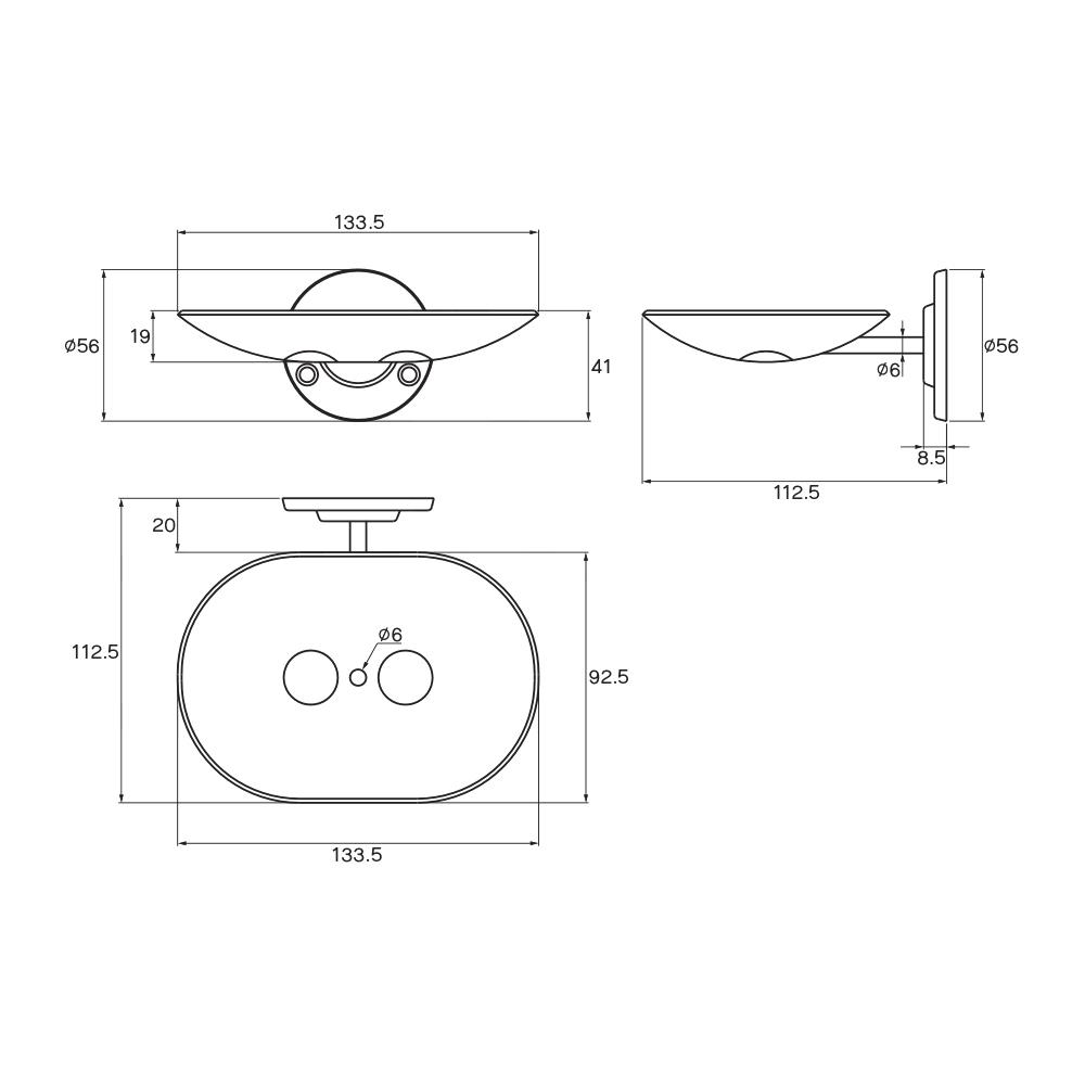 ที่ใส่สบู่ PRIME NM-406 สเตนเลส