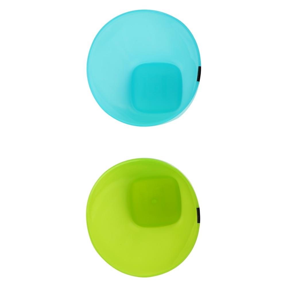 แก้วน้ำ PP 580ml DKW SQUARE เขียว/ฟ้า แพ็ค 2 ใบ