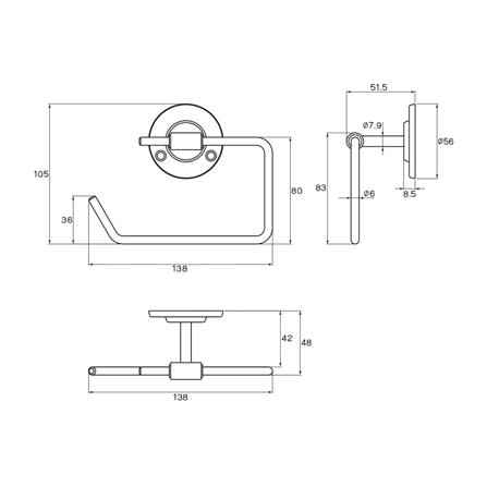 ที่ใส่กระดาษ PRIME NM-408 สเตนเลส_1