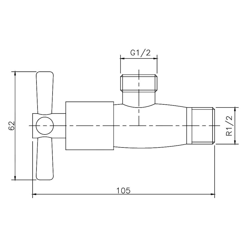 วาล์วฝักบัว 1 ทาง PRIME PS-030