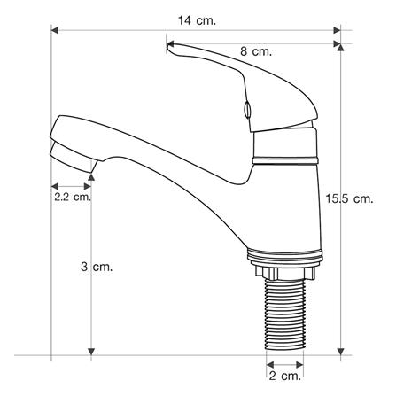 ก๊อกอ่างล้างหน้าเดี่ยว ELEGANCE EG-6916_2