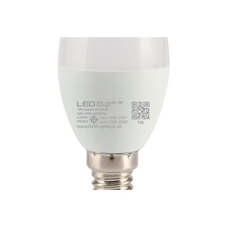 หลอด LED EVE ECO CANDLE 3 วัตต์ DAYLIGHT E14_3