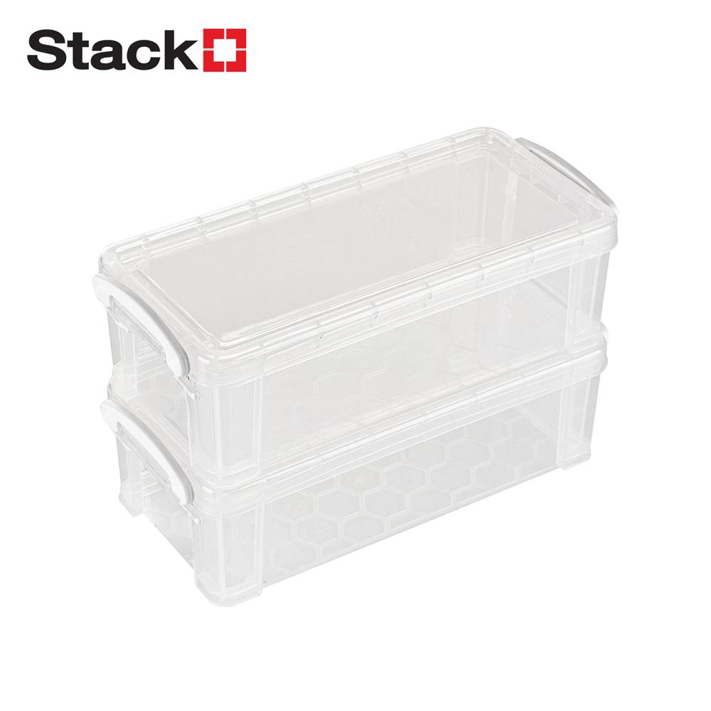กล่องหูล็อก STACKO CM-12 10x22x6.8 ซม. สีขาว_0