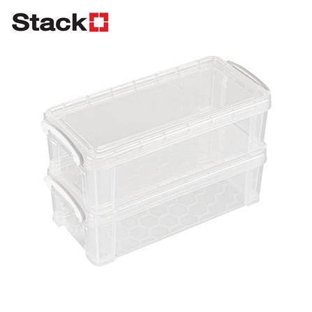 กล่องหูล็อก STACKO CM-12 10x22x6.8 ซม. สีขาว