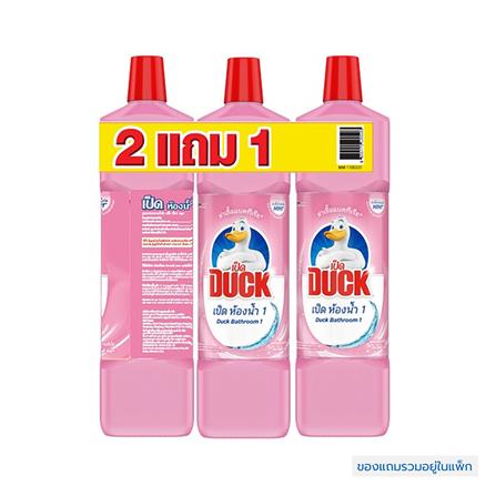 น้ำยาทำความสะอาดห้องน้ำ เป็ด ชมพู 900 มล. (แพ็ก2แถม1)