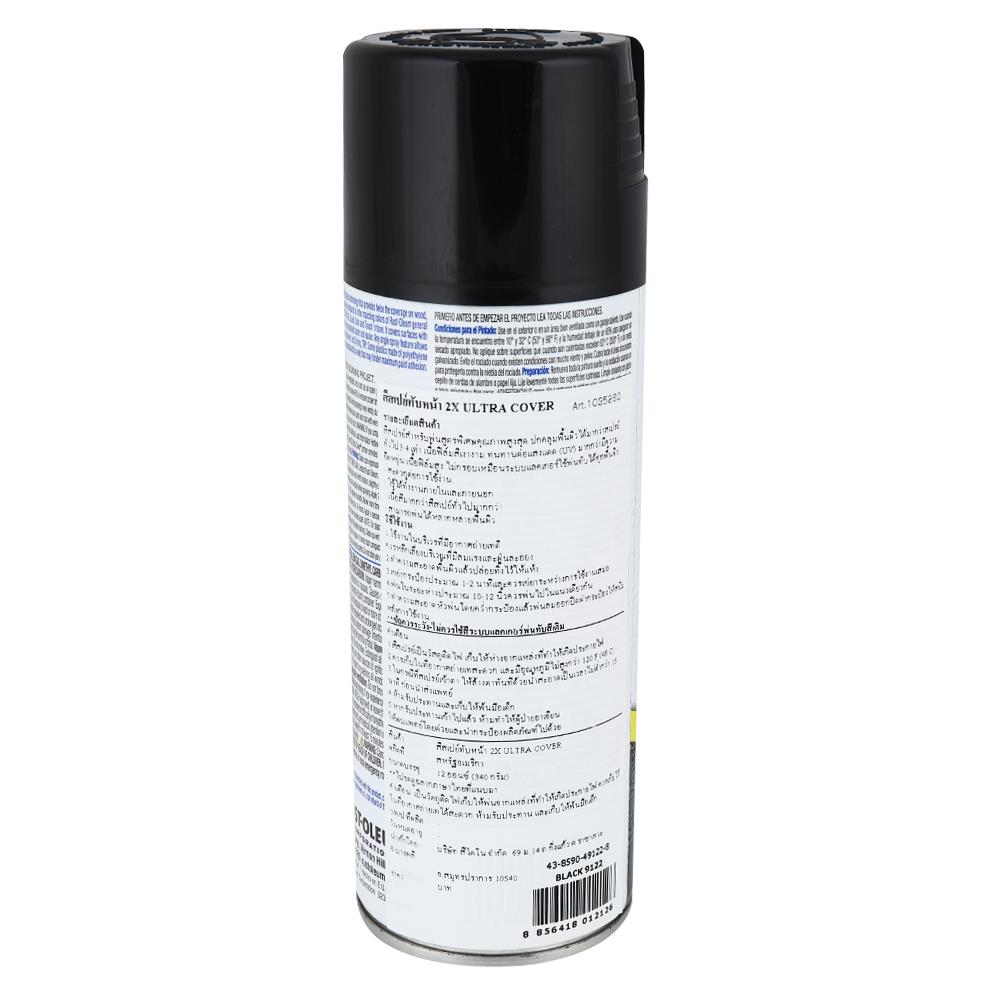 สีสเปรย์ RUST-OLEUM 2X 9122 BLACK