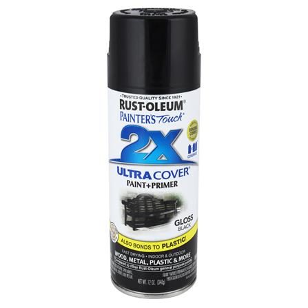 สีสเปรย์ RUST-OLEUM 2X 9122 BLACK