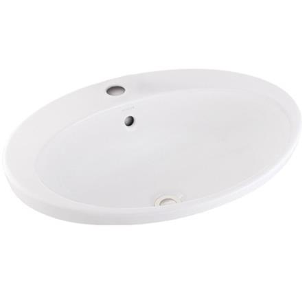 อ่างล้างหน้าแบบฝังบนเคาน์เตอร์ KOHLER K-2759X-1 สีขาว_0