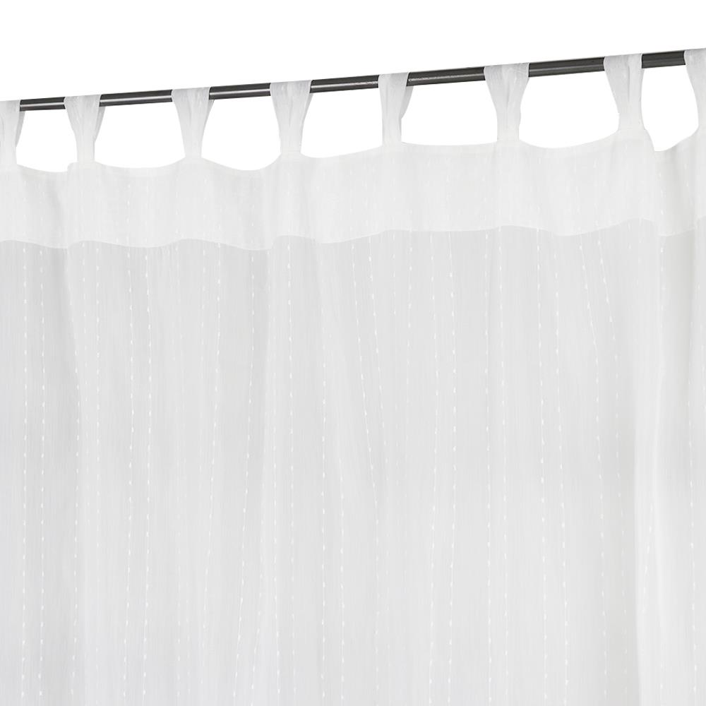 ผ้าม่านโปร่งห่วง HOME LIVING STYLE RIN 130x160 ซม. สีขาว