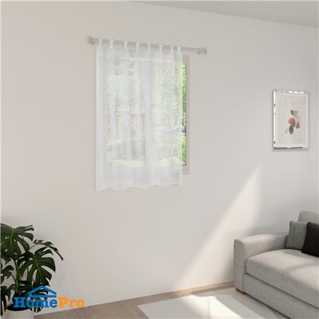ผ้าม่านโปร่งห่วง HOME LIVING STYLE RIN 130x160 ซม. สีขาว_6