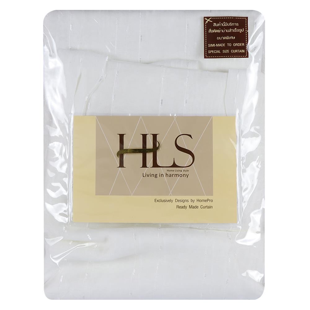 ผ้าม่านโปร่งห่วง HOME LIVING STYLE RIN 130x220 ซม. สีขาว