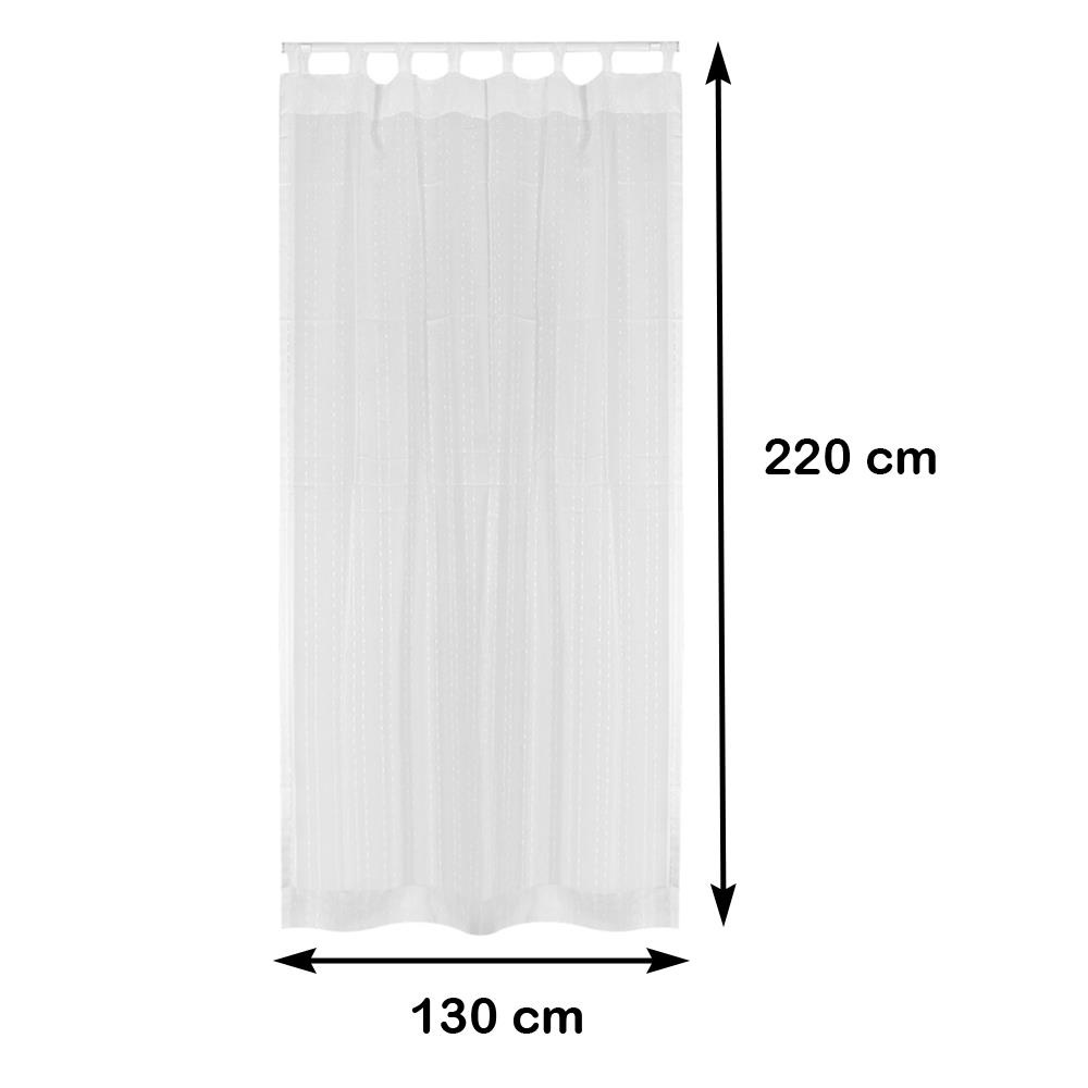 ผ้าม่านโปร่งห่วง HOME LIVING STYLE RIN 130x220 ซม. สีขาว