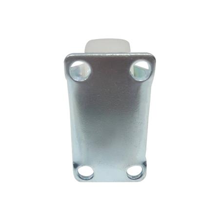 ลูกล้อไนลอน LEON แป้นตาย ไม่มีเบรก 1 นิ้ว สีขาว_1