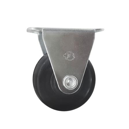 ลูกล้อยาง LEON แป้นตาย ไม่มีเบรก 1.5 นิ้ว สีดำ_0