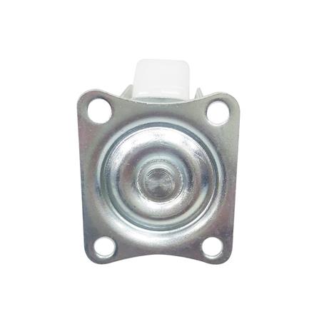 ลูกล้อไนลอน LEON แป้นหมุน ไม่มีเบรก 1 นิ้ว สีขาว_1