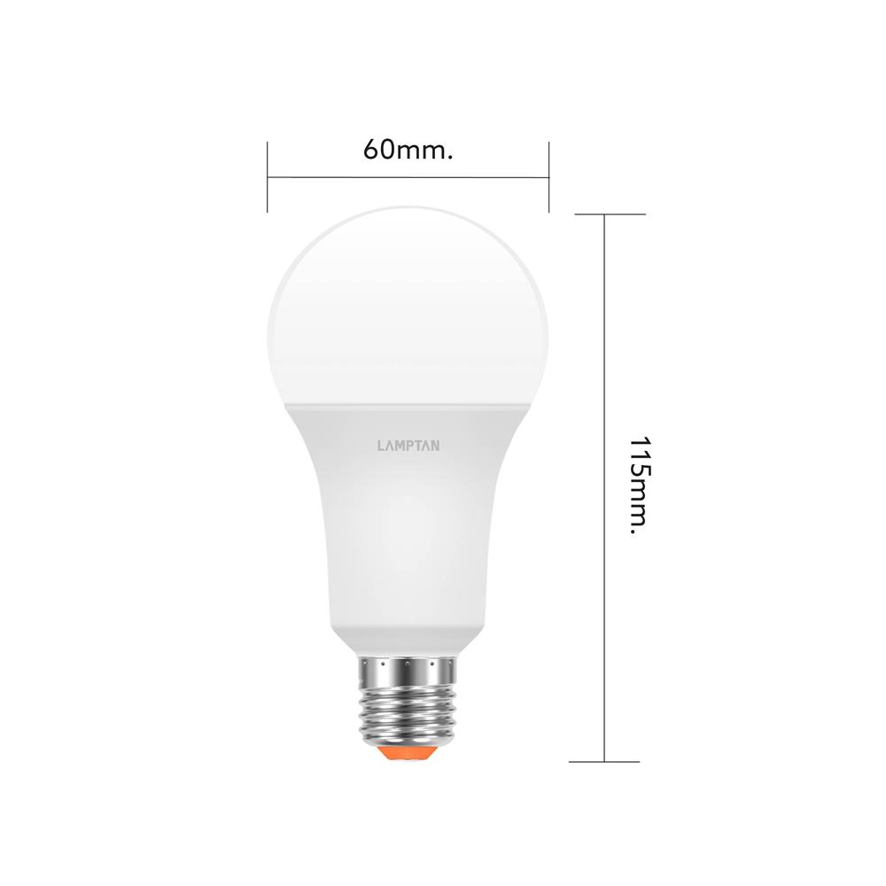 หลอด LED LAMPTAN A60 BRIGHT 10 วัตต์ DAYLIGHT E27