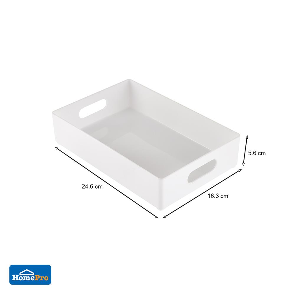 ถาดอเนกประสงค์ STACKO UT-012 24.6x16.3x5.6 ซม. สีขาว