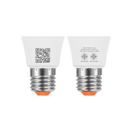 หลอด LED LAMPTAN A60 BRIGHT 10 วัตต์ WARM WHITE E27_5
