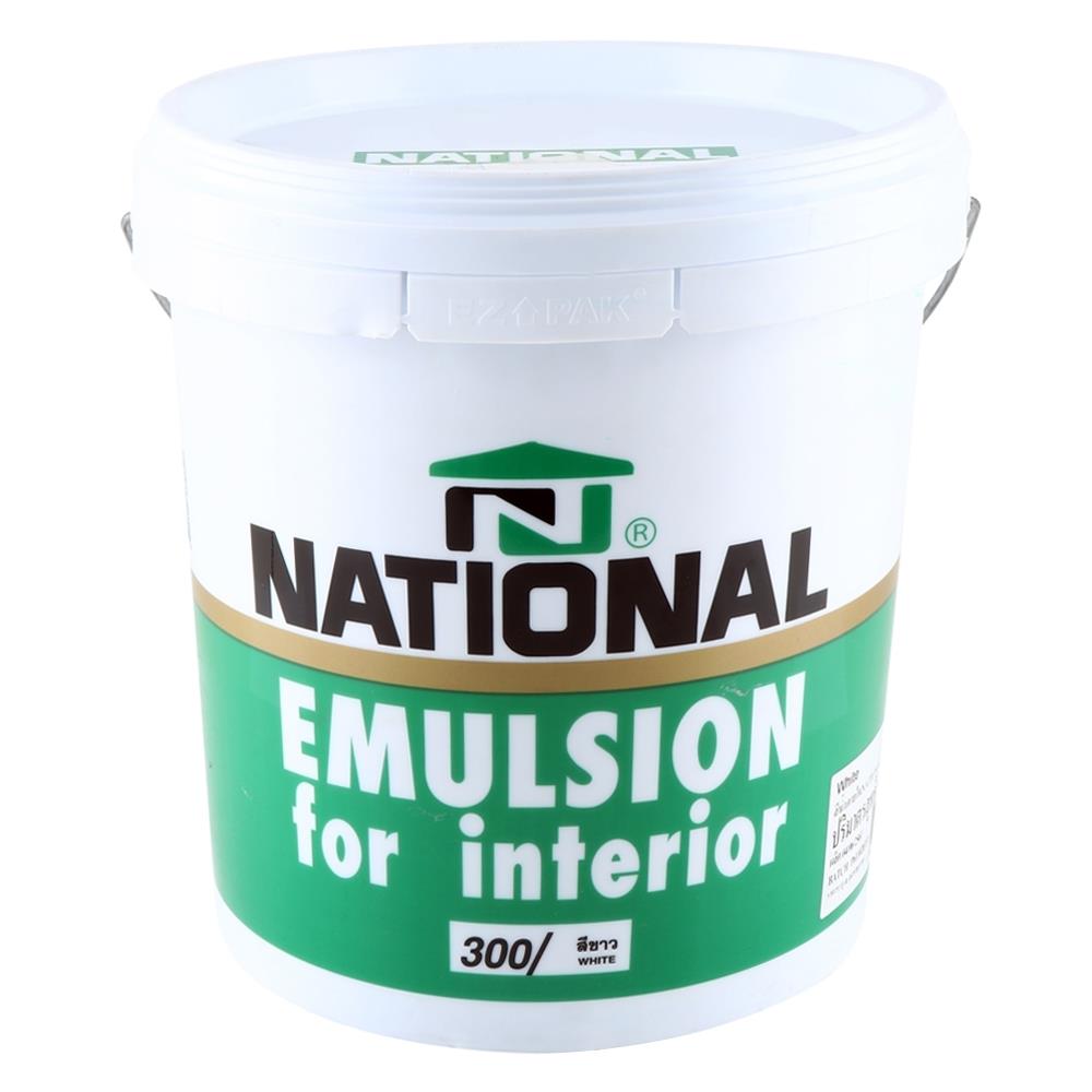 สีน้ำทาภายใน ชนิดด้าน DELTA NATIONAL 300 สีขาว 2.5 แกลลอน