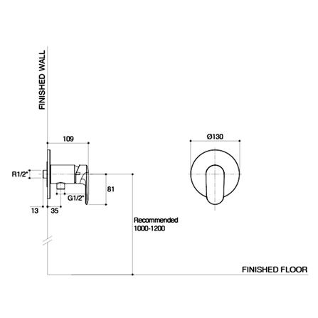 วาล์วฝักบัว 1 ทาง KOHLER K-R99978T-4CD-CP_1