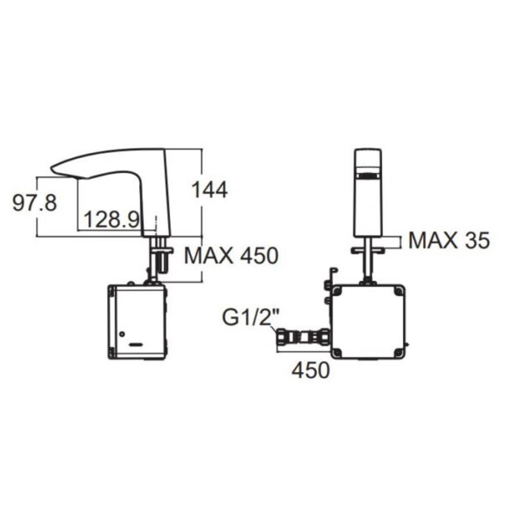 ก๊อกอ่างล้างหน้าอัตโนมัติ AMERICAN STANDARD A-8506-DC
