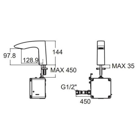 ก๊อกอ่างล้างหน้าอัตโนมัติ AMERICAN STANDARD A-8506-DC_1