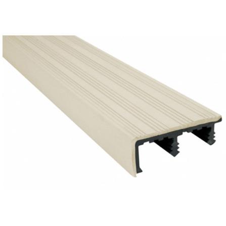 จมูกบันได PVC จระเข้ SNM15-23 1.5 ม. สีครีม