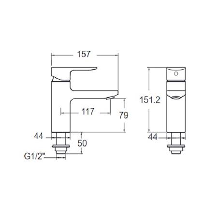 BASIN FAUCET AMERICAN STANDARD A-1306-10_1