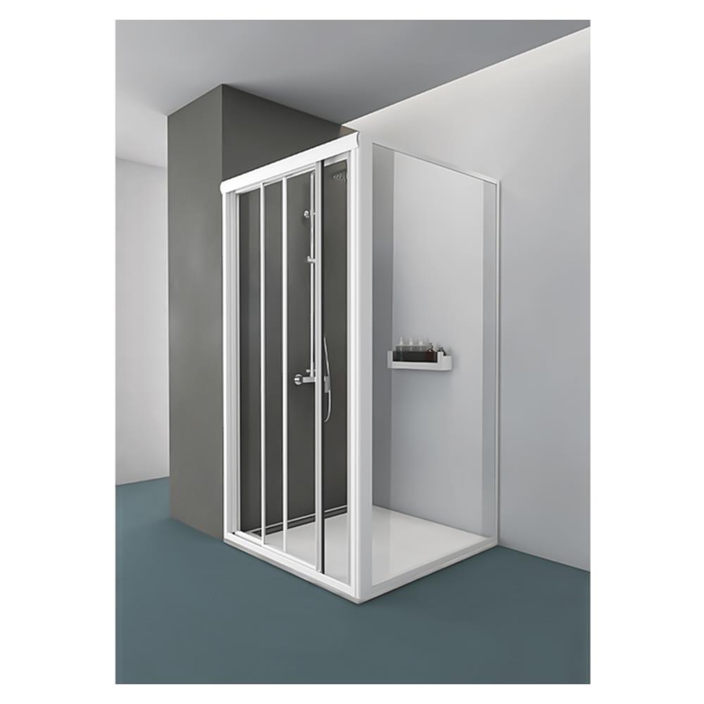 ฉากกั้นอาบน้ำ CRISTINA OPTIMUM กระจก/เฟรม 185 ซม.