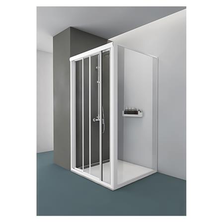 ฉากกั้นอาบน้ำ CRISTINA OPTIMUM กระจก/เฟรม 185 ซม._1