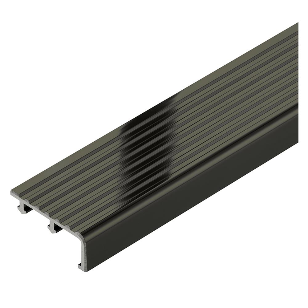 จมูกบันไดอะลูมิเนียม DP DNHG 502004 2 ม. สีดำไฮกลอส