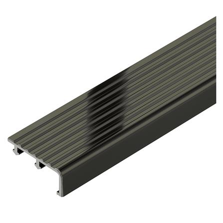 จมูกบันไดอะลูมิเนียม DP DNHG 502004 2 ม. สีดำไฮกลอส_0