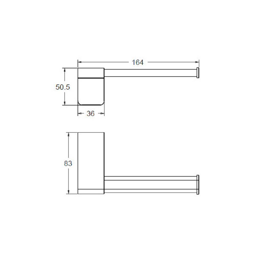ที่ใส่กระดาษ AMERICAN STANDARD K-1387-55-N สีโครม