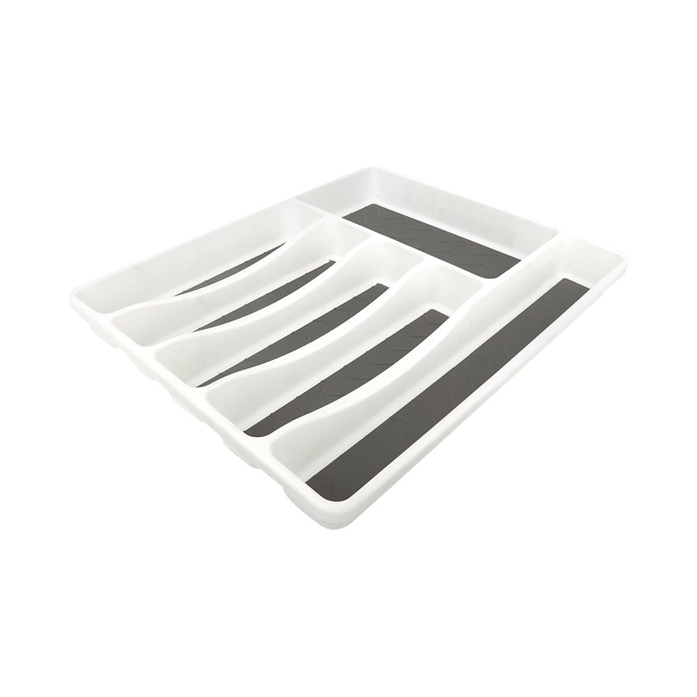 ถาดใส่อุปกรณ์ในครัว 6 ช่อง MICRONWARE 2210 สีขาว