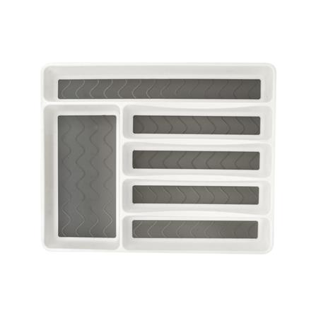 ถาดใส่อุปกรณ์ในครัว 6 ช่อง MICRONWARE 2210 สีขาว_1