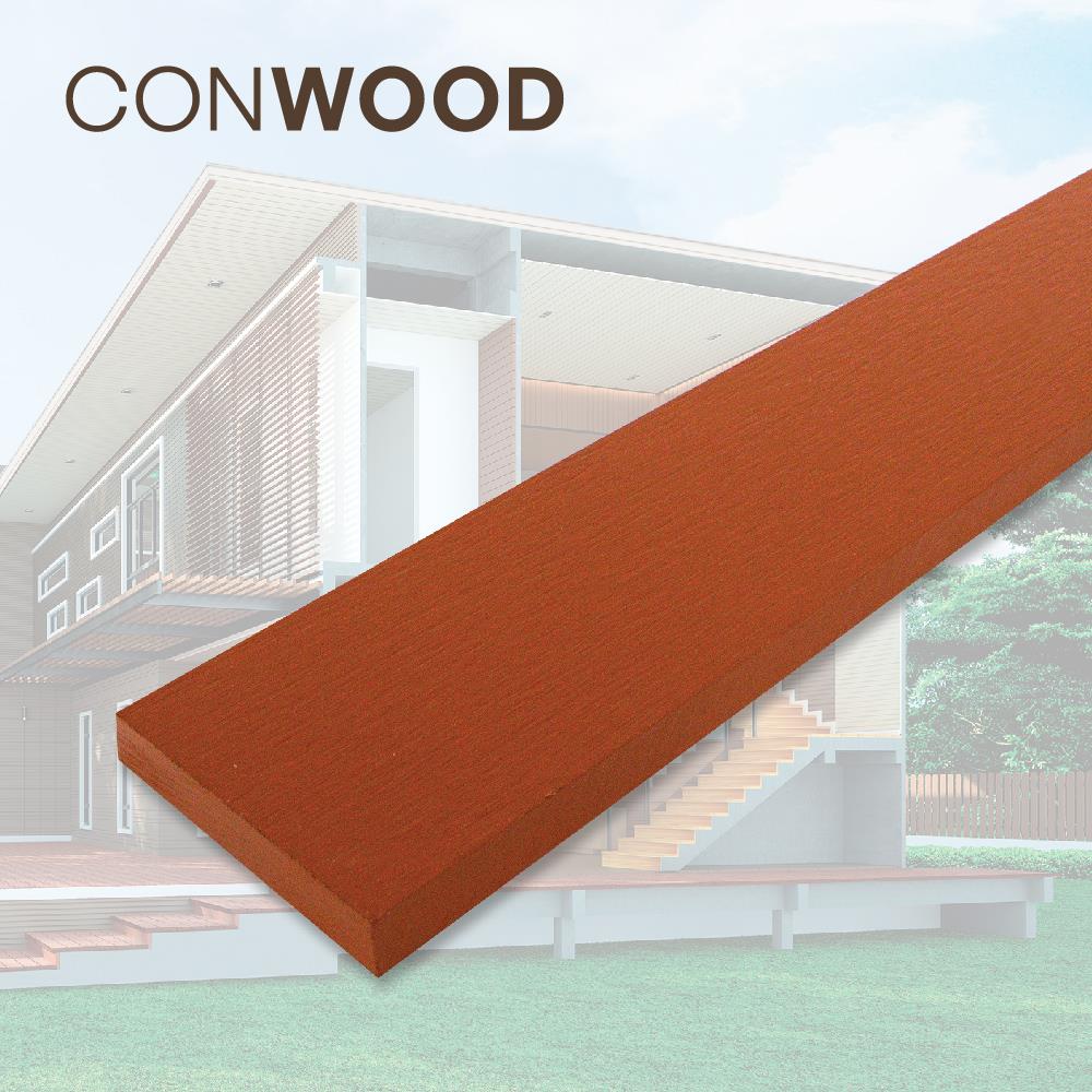 ไม้รั้ว หัวตัด CONWOOD ชัยพฤกษ์ หน้า 4 นิ้ว 10X150X1.6 ซม. สีมะฮอกกานี